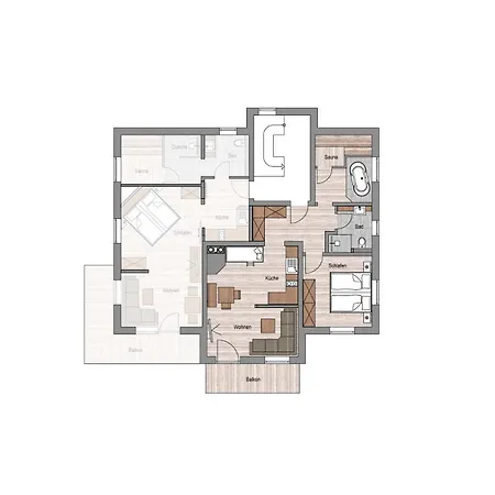 Dağ evi Alpzitt-chalets *